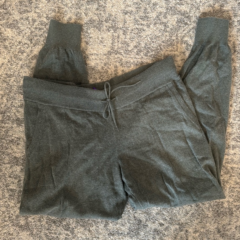 Seraphine Knit Maternity Joggers in Green